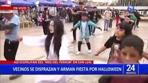 San Luis: niños y adultos se disfrazan para bailar en la fiesta de Halloween