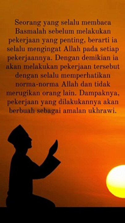Hikmah Membaca Basmalah