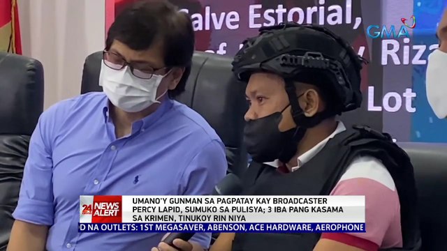 Umano'y gunman sa pagpatay kay broadcaster Percy Lapid, sumuko sa pulisya; 3 iba pa pang kasama sa krimen, tinukoy rin niya | 24 Oras News Alert