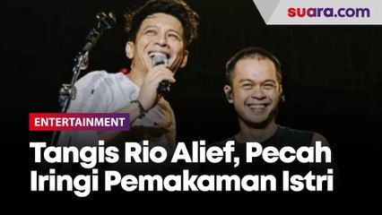 Tangis Rio Alief, Drummer NOAH Pecah Iringi Pemakaman sang Istri Clerence Cynthia