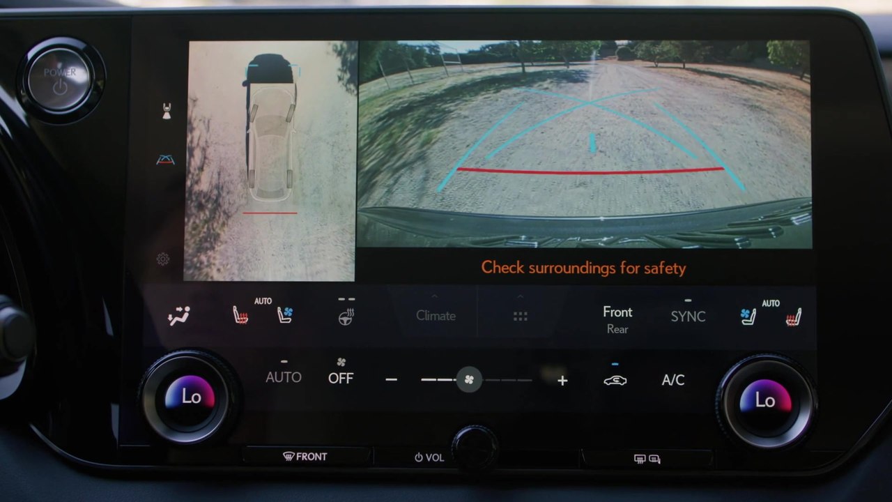 2023 Lexus RX 350h AWD Luxury in Nori Green Pearl Infotainment System