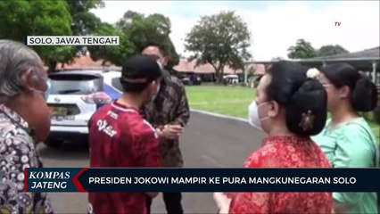Presiden Jokowi Mampir ke Pura Mangkunegaran Solo