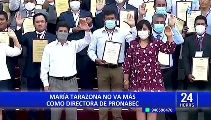Ministerio de Educación confirma que retirarán a María Tarazona de Pronabec