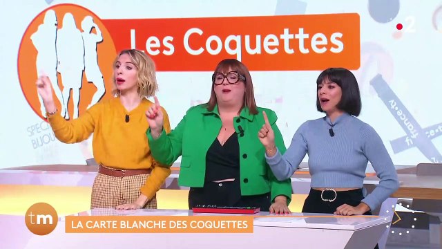 Journée de grève : Dans Télématin sur France 2, les humoristes les Coquettes imaginent une manif en chantant cet après-midi aux cris de macron démission