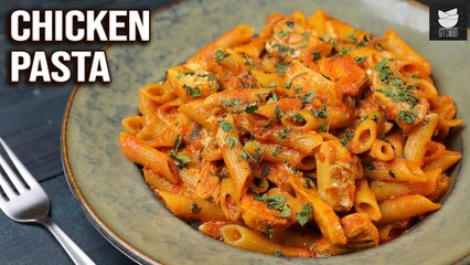 Chicken Pasta | Penne Chicken Pasta | Desi Masala Pasta With Indian Style Pasta Sauce | Get Curried