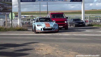 Modified Cars leaving a Carshow RUPTEUR Trackday 2022