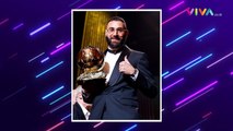 Benzema Sebut Nama Ronaldo saat Terima Ballon d'Or