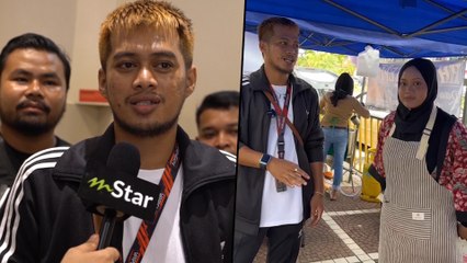 Menyesal buat ‘prank’ tepuk meja… Izuan Razali bawa geng borong nasi lemak kakak viral