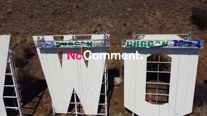 بدون تعليق: تجديد لافتة هوليوود الشهيرة بمناسبة مرور 100 عام على إنشائها