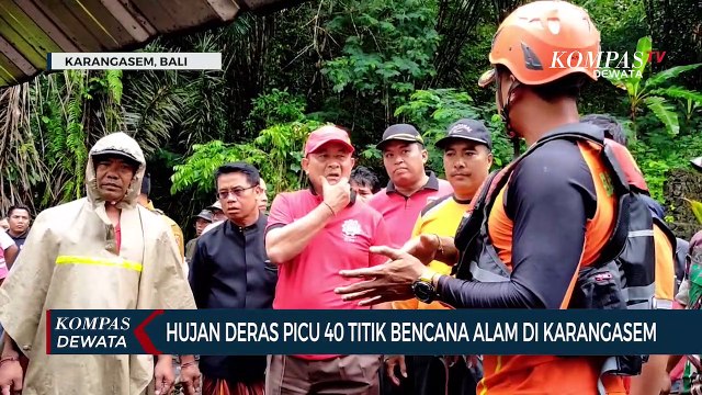 Hujan Deras Picu 40 Titik Bencana Alam Di Karangasem