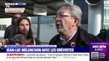 Jean-Luc Mélenchon à la gare de Lyon: 