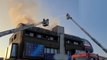 Castelfranco Veneto (TV) - A fuoco il tetto di un edificio (18.10.22)