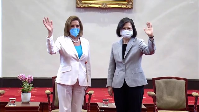 Pelosi Meets Taiwan's President Tsai in Taipei - TaiwanPlus News