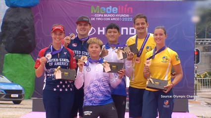 Taiwan's Recurve Mixed Team Wins Gold in Colombia - TaiwanPlus News