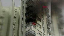 Antalya'da 13 katlı binada korkutan yangın