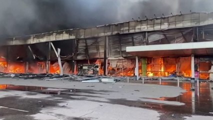 Russia Attacks Shopping Mall in Ukraine