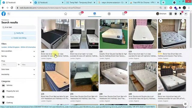 How to creat listing in UK Fb Marketplace and Earn Money.｜ FB Dropshipping ｜ Divan bed Dropshipping