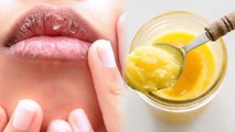 फटें होठों पर घी लगाने से क्या होता है | Lips Pink Karne ki Home Remedies | Boldsky *health
