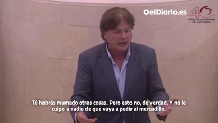 Pedro Gómez, diputado regional del PP de Cantabria, a una parlamentaria del PRC: “Habrás mamado otras cosas”