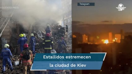 Castiga Rusia a Ucrania con misiles y drones kamikaze