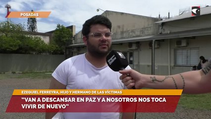 “Van a descansar en paz y a nosotros nos toca vivir de nuevo”