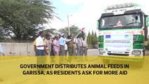 Government distributes animal feeds in Garissa, as residents ask for more aid