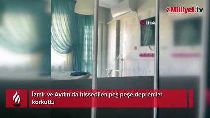 İzmir ve Aydın'da hissedilen peş peşe depremler