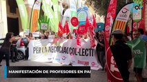 Manifestación de profesores en Palma contra la LOMLOE
