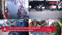 Aydın ve İzmir'de hissedilen deprem anı kameraya yansıdı