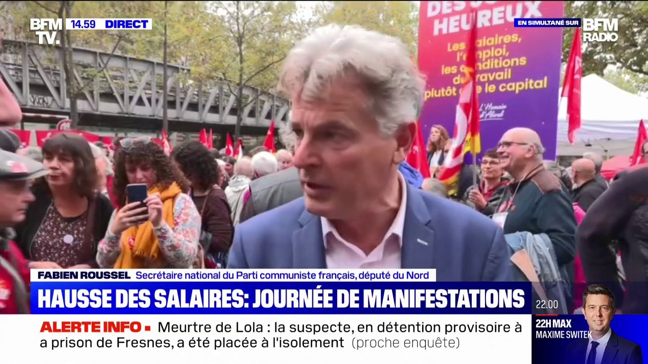 Fabien Roussel: "Ce n'est pas que le Smic qui doit bouger, c'est tous les salaires"