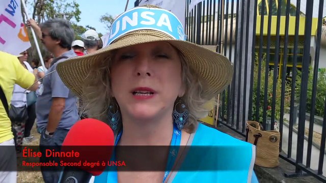 Réforme de l'enseignement professionnel : les profs manifestent devant le rectorat