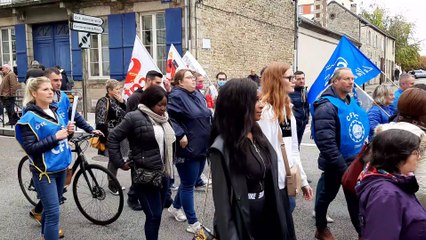 Manifestation à Alençon, mardi 18 octobre 2022.