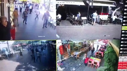 Kuşadası'nda deprem anı kamerada