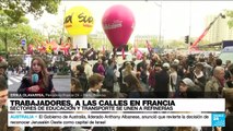 Informe desde París: sectores del transporte y la educación se unen a las huelgas