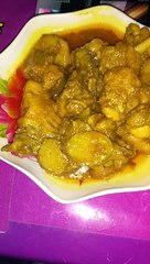 Chicken potatoes are delicious || Chicken fry || chicken video || Village People Life