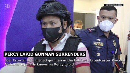 Percy Lapid Gunman Surrenders