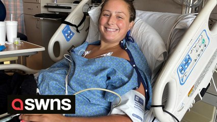 US mum has leg amputated after tripping over in garden while playing with kids