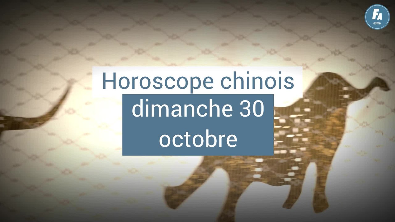 FEMME ACTUELLE - Horoscope chinois du jour du dimanche 30 octobre 2022, le Dragon de Feu