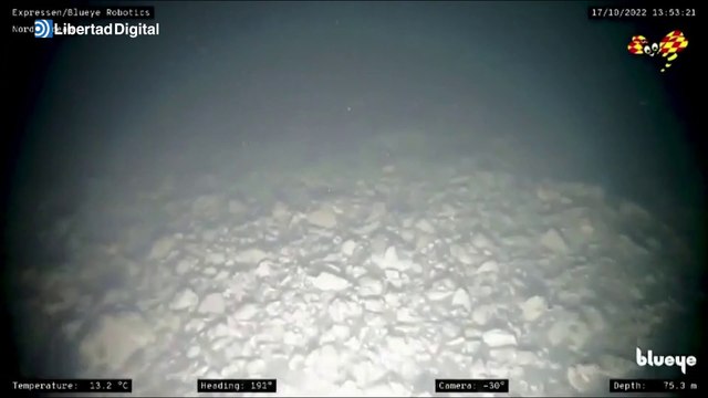 Primeras imágenes submarinas que muestran la tubería dañada del Nord Stream 1