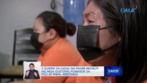 2 suspek sa iligal na pagre-recruit ng mga gustong pumasok sa PCG at PNPA, arestado | Saksi