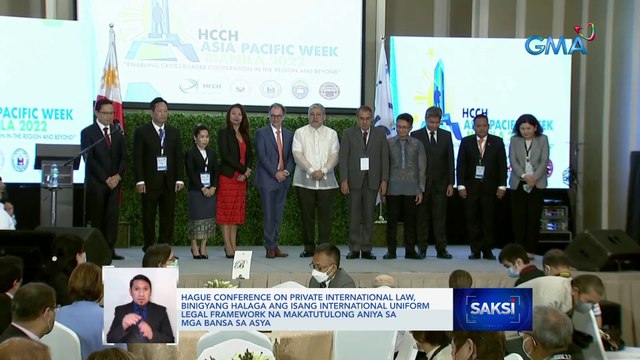 Hague Conference on Private International Law, binigyang halaga ang isang international uniform legal framework na makatutulong aniya sa mga bansa sa asya | Saksi