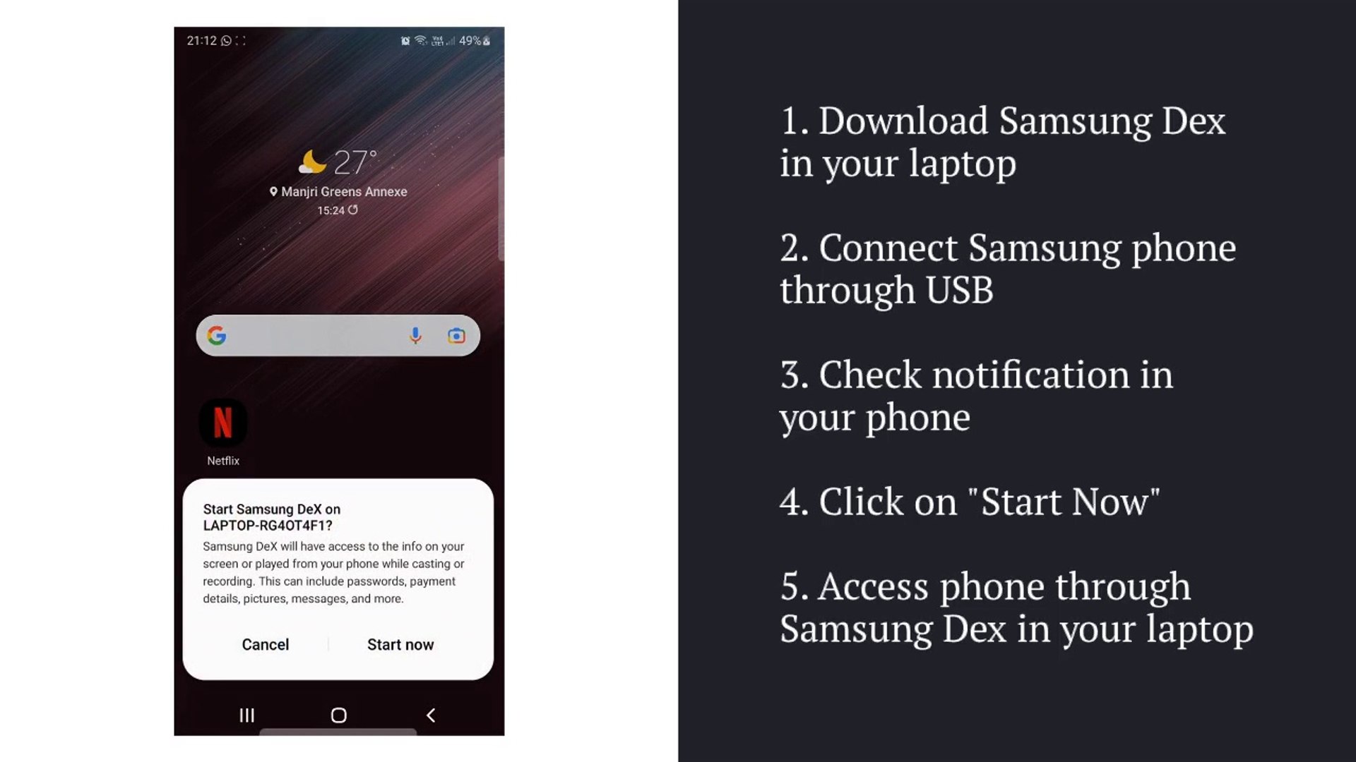 Try Samsung Dex edu.svet.gob.gt