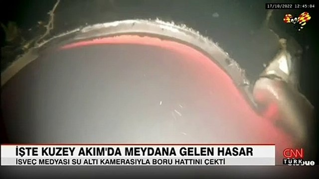 Kuzey Akım boru hattındaki hasar su altı kamerasıyla görüntülendi