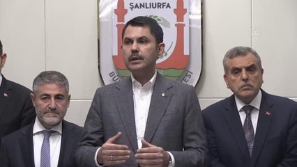 ŞANLIURFA - Bakan Kurum: "İlk evim projesi kapsamında alt yapısı tamamlanmış arsaları vatandaşımıza sunuyoruz"