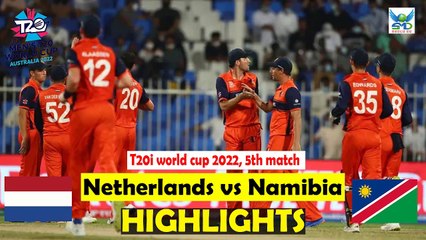 Namibia vs Nederland Highlights || Icc World T20 2022 Match 5 || 18th October 2022 || SMD WORLD BD