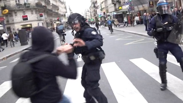 Policier pourchassé, magasin de motos vandalisé... des violences émaillent la manifestation à Paris