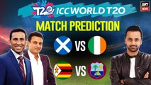 T20 World Cup: Match Prediction | SCO vs IRE and WI vs ZIM  | 18th OCTOBER 2022