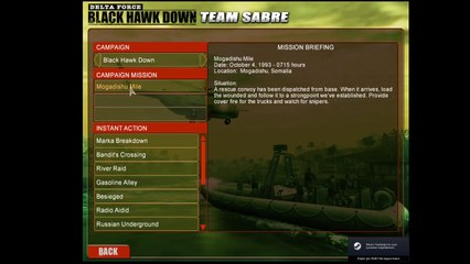 Delta Force Blackhawk down - Mogadishu Mile