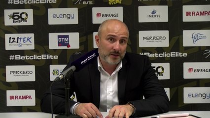 Au micro maritima: Rémy Valin après la qualif de Fos contre l'Elan Chalon