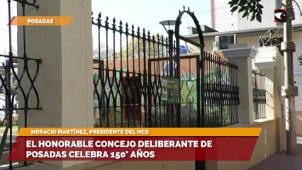 El honorable concejo deliberante de posadas celebra 150° años